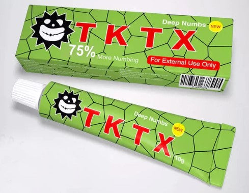 [3일특송] TKTX 75% 그린 타투 마취크림 눈썹 얼굴 미세 타투용