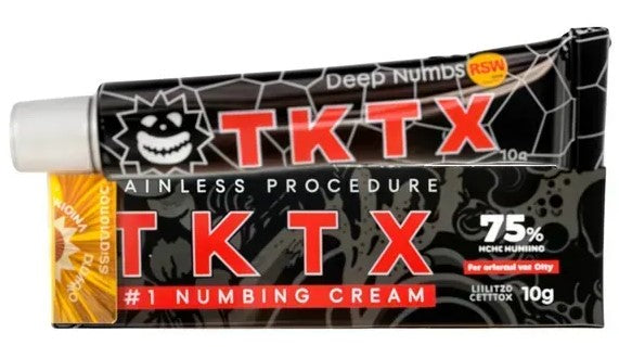 [3일특송] TKTX 75% 블랙 타투 마취크림 대형타투 피어싱 레이저