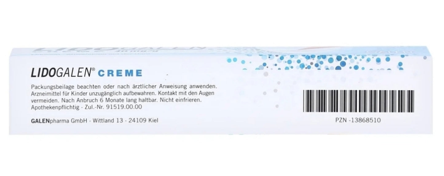 [3일특송] Lidogalen Cream 리도갈렌 크림 5g 1개-독일내수용