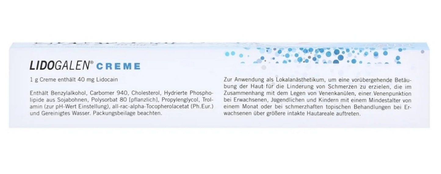 [3일특송] Lidogalen Cream 리도갈렌 크림 5g 1개-독일내수용