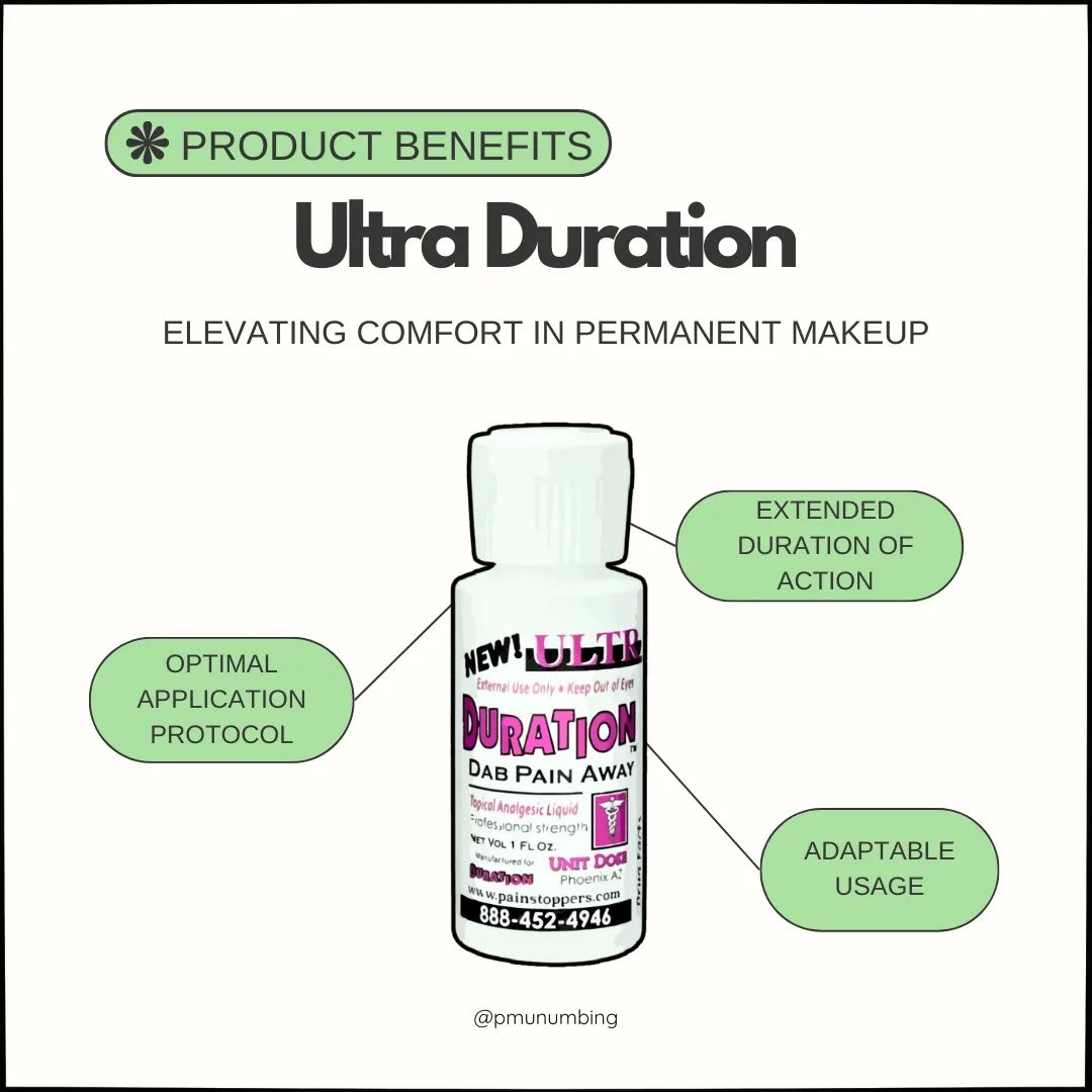 [5일특송] ULTRA DURATION 울트라 듀레이션 오리지날 타투 마취 젤 2차 눈썹 입술 [미국내수용정품]