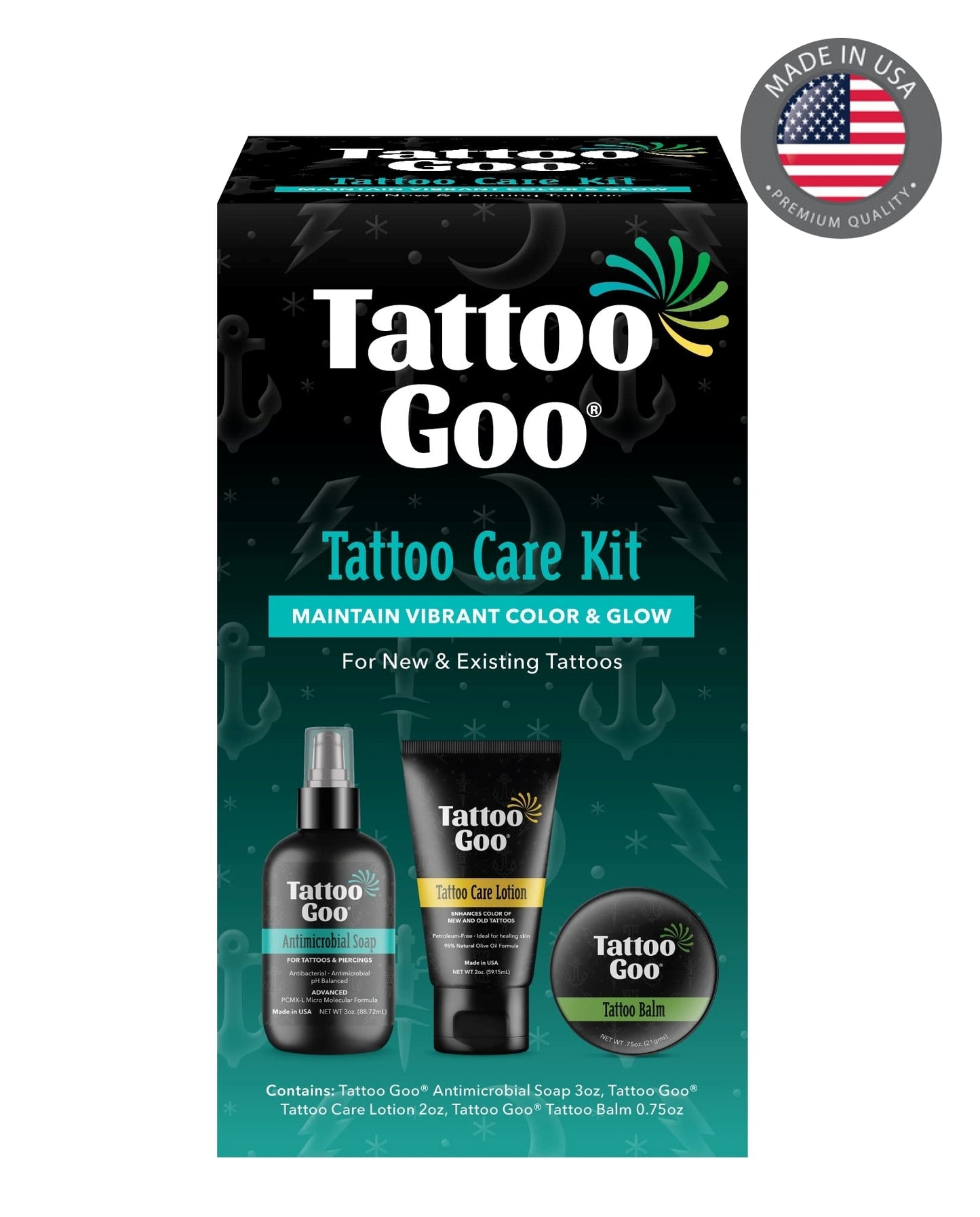 [당일발송] Tattoo Goo Care Kit 타투구 케어 키트 3 in 1 세트 -미국내수용