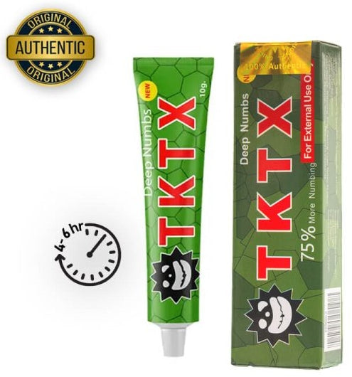 [3일특송] TKTX 75% 그린 타투 마취크림 눈썹 얼굴 미세 타투용