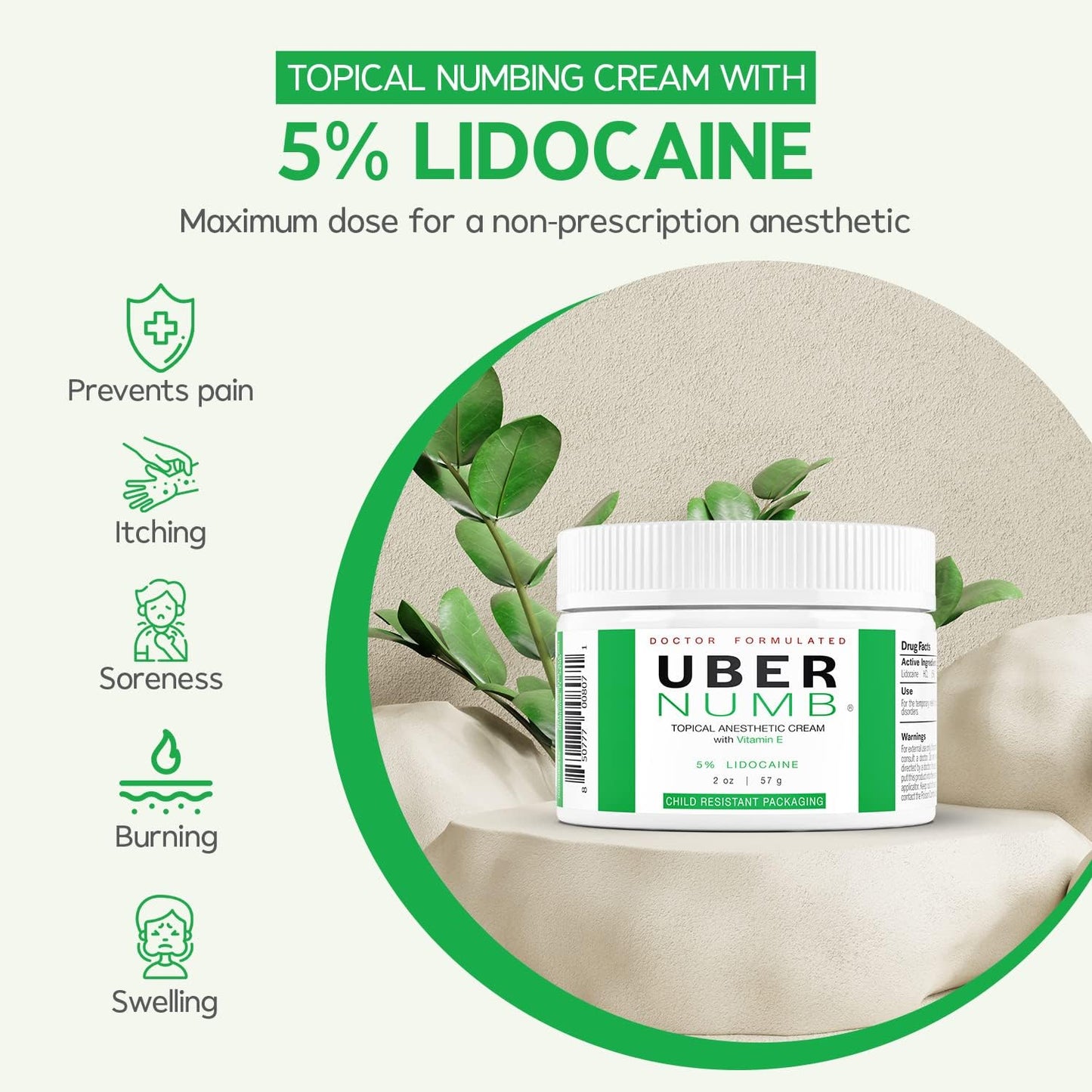 [미국정품] UBER NUMB 우버 넘 닥터 포뮬러 타투크림 2oz 미국내수용정품 5일특송