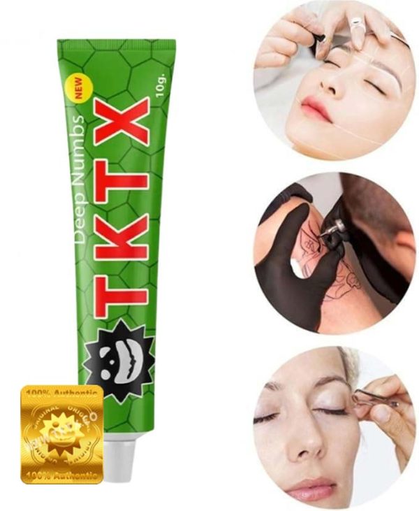 [3일특송] TKTX 75% 그린 타투 마취크림 눈썹 얼굴 미세 타투용